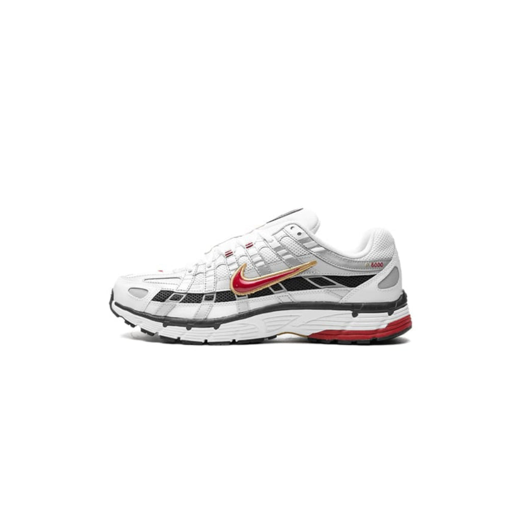 NIKE P-6000 TRAINER "METALLIC SILVER RED"