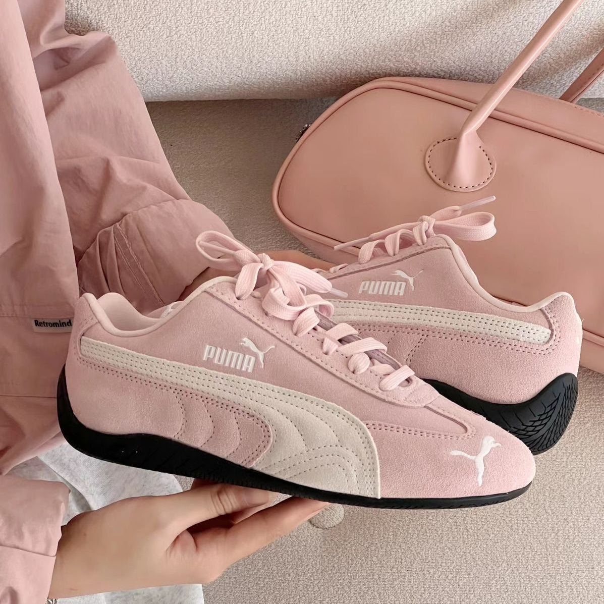 PUMA SPEEDCAT "PINK WHITE"