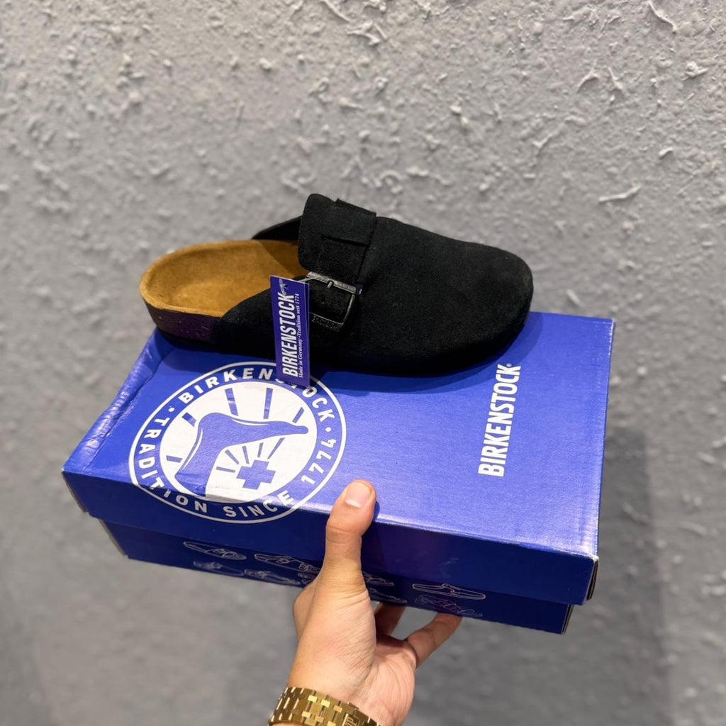 Birkenstock Boston Black "OG Leather Quality"