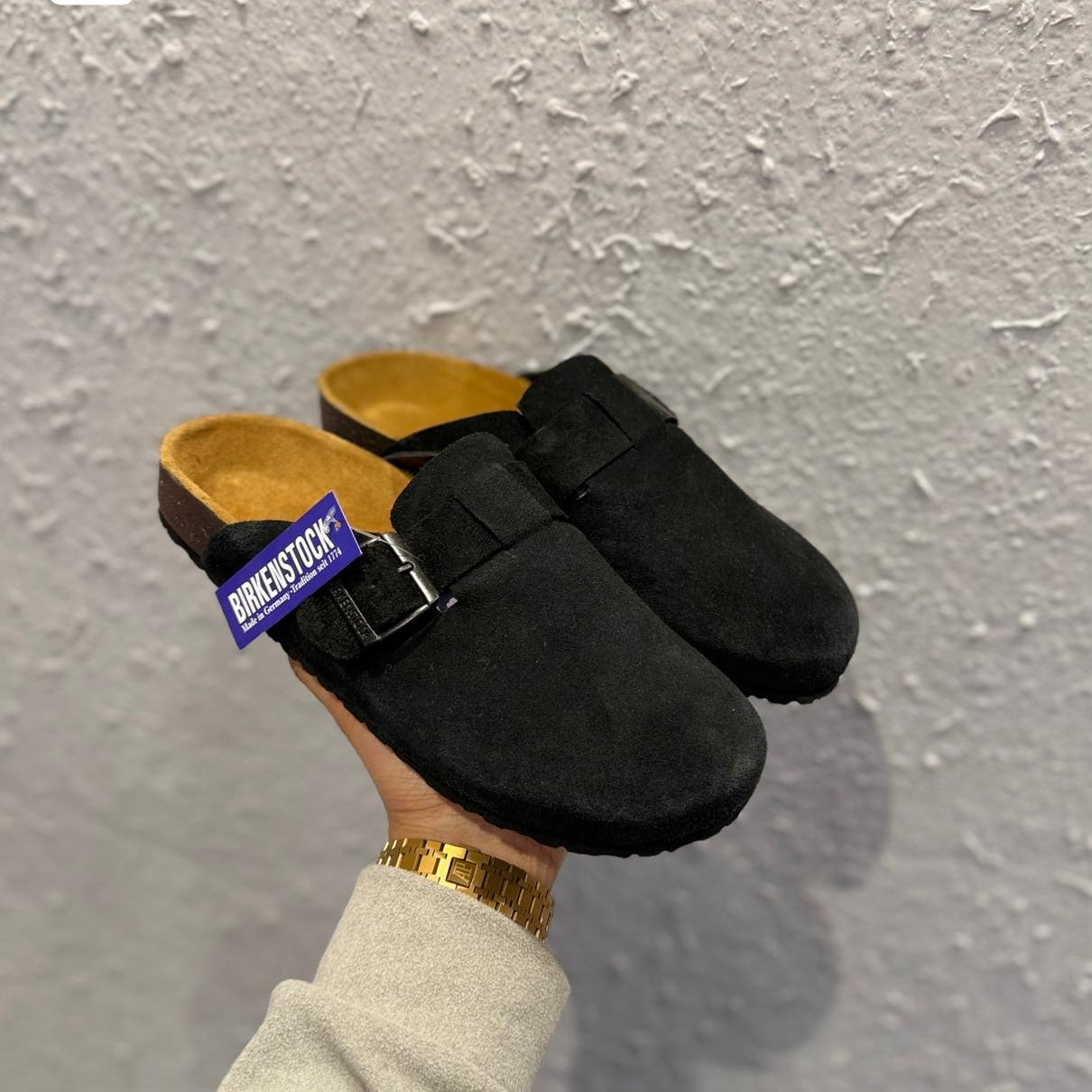 Birkenstock Boston Black "OG Leather Quality"