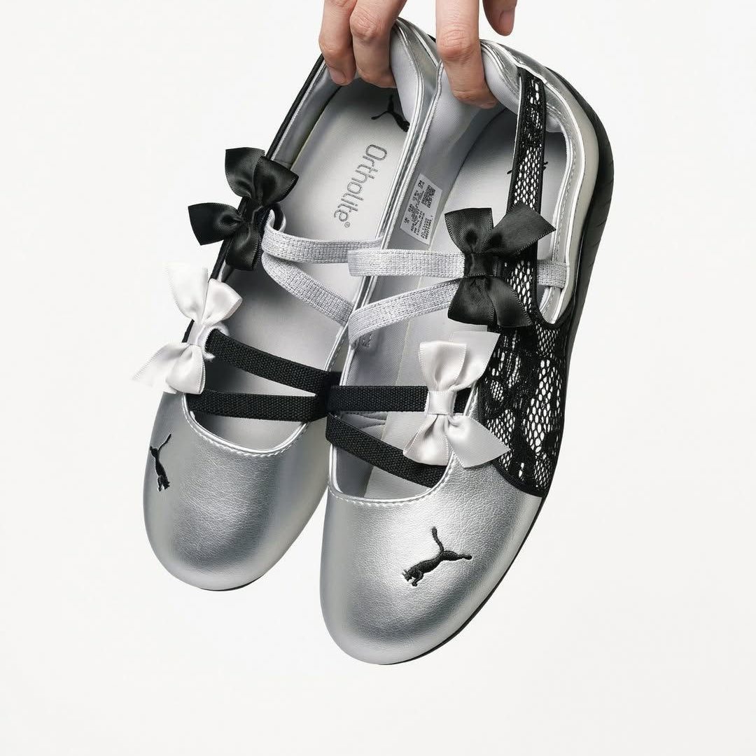 PUMA SPEEDCAT BALLET LACE "SILVER AND BLACK"