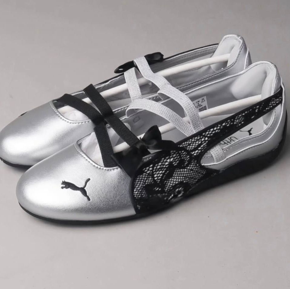 PUMA SPEEDCAT BALLET LACE "SILVER AND BLACK"