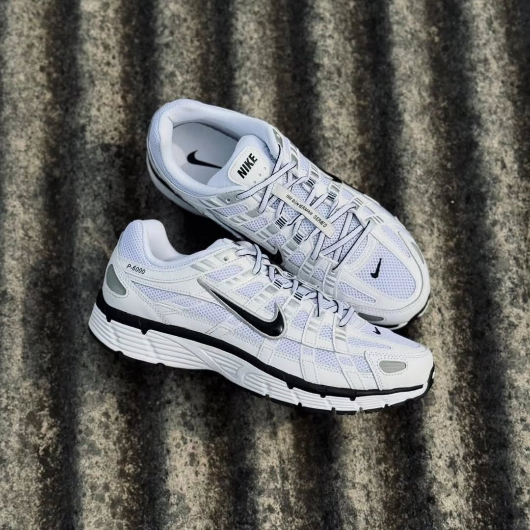 NIKE P-6000 "White Metallic Silver Black"